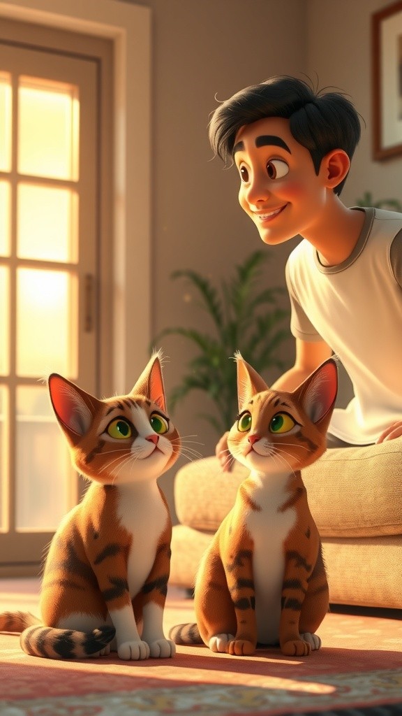 Comfort in Feline Company