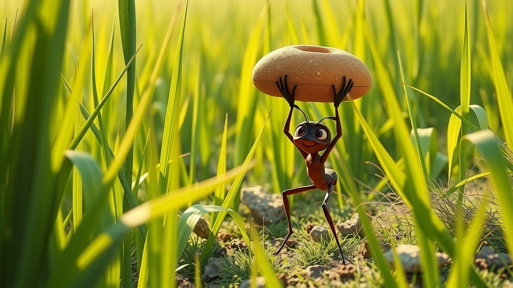 An Ant's Stormy Sea Voyage