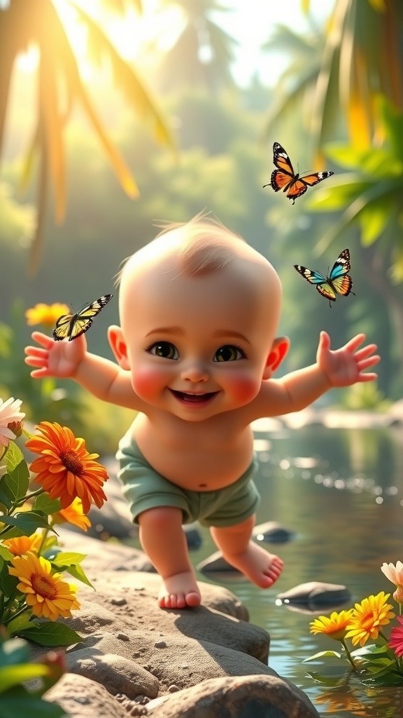 Baby and the Goofy Crocodile's Jungle Chase