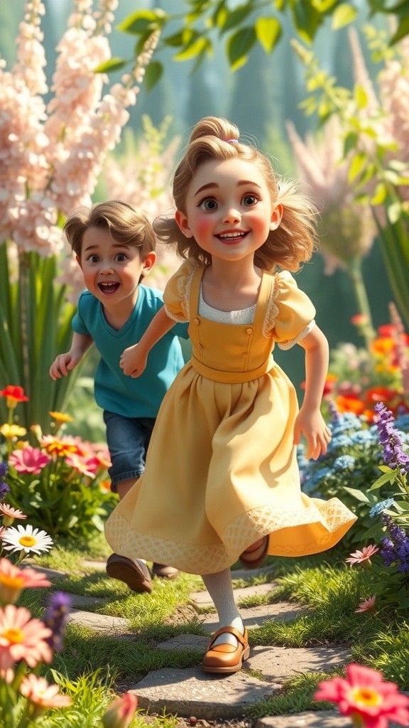 A Fun Day of Play and Fetch in the Garden