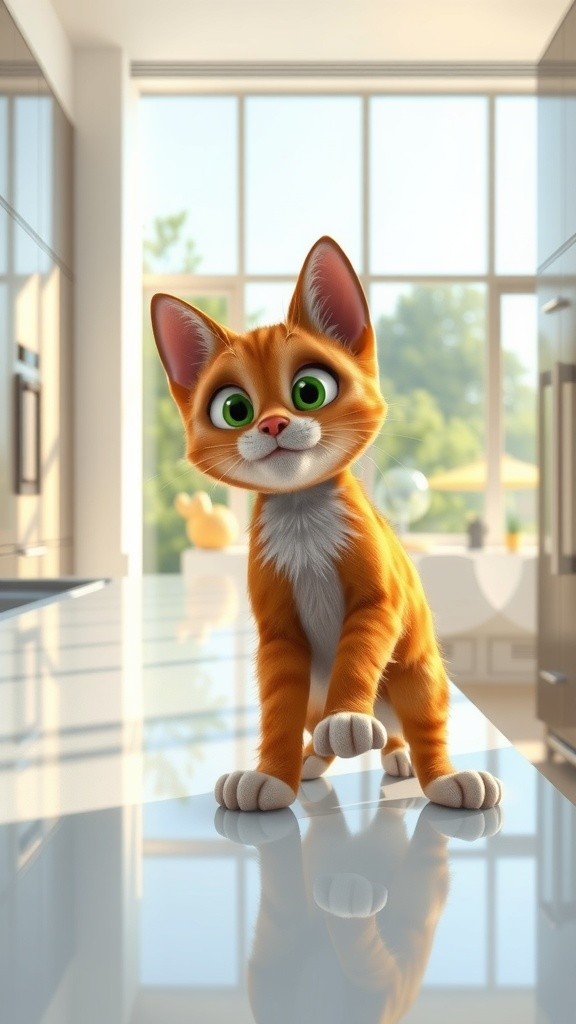 Macaroni Mischief with a Cat in a Saree