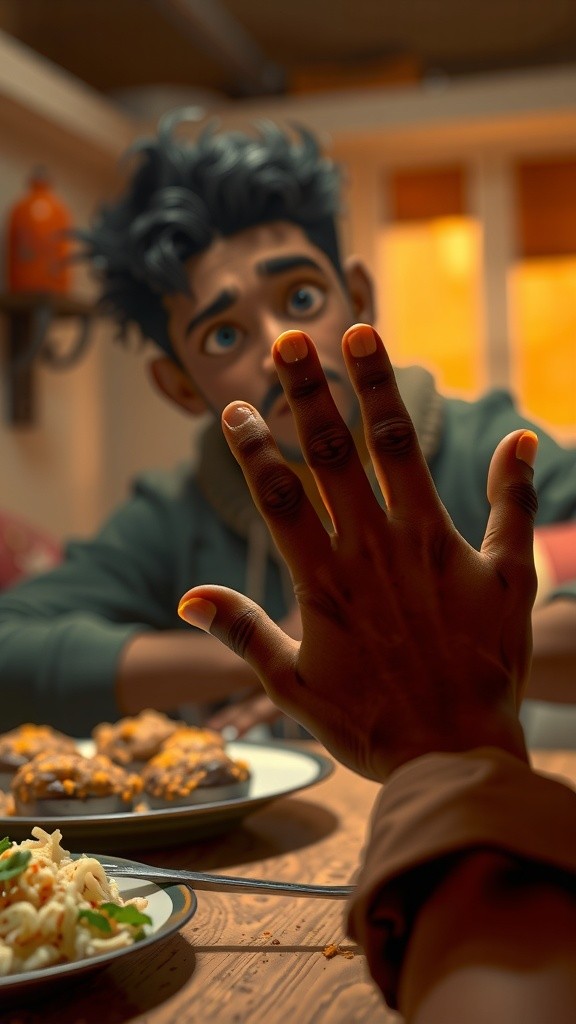 चोटू ने बिना हाथ धोए खाना खाया! 😱