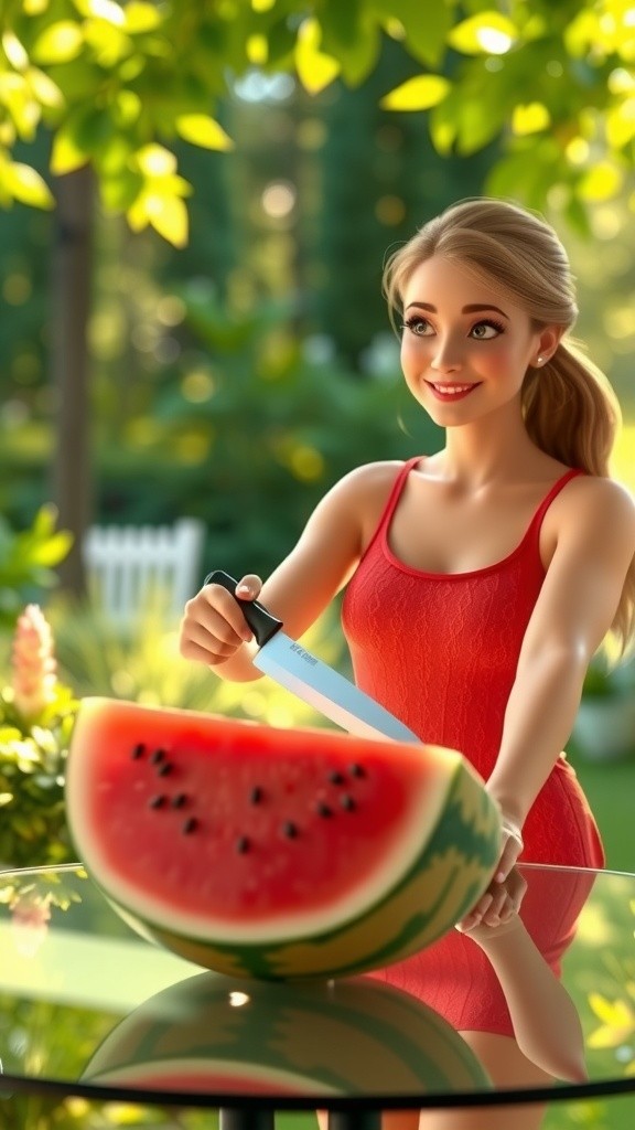 Slicing Serenity: A Watermelon Experience