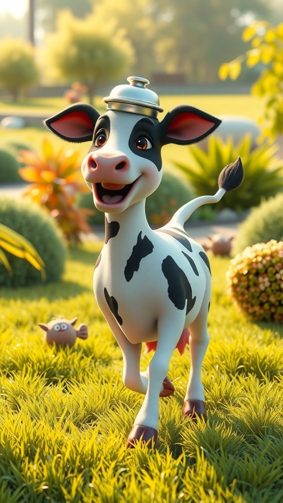 Sapi Menghibur dengan Moonwalk