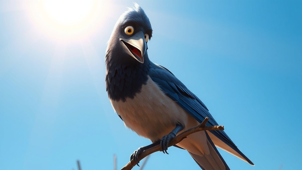 The Kind Sparrow and the Thirsty Crow