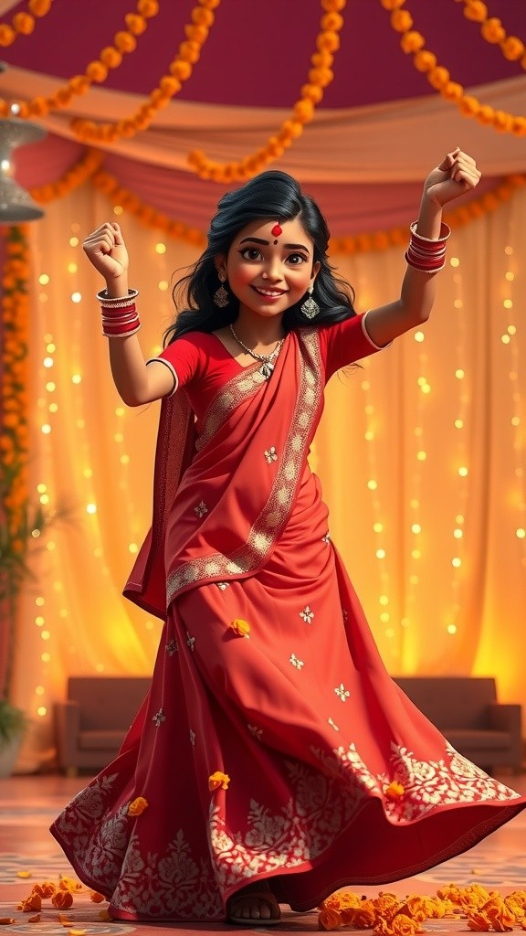 Joyful Indian Wedding Dance Celebration