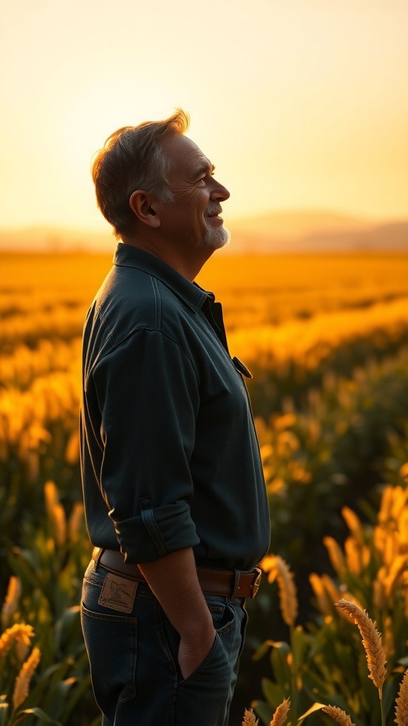 The Harmonious Farmer and the Helpful Bird