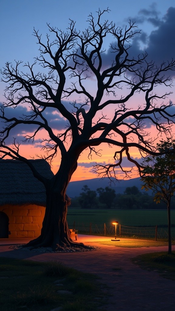 पेड़ का भूत: एक साहसी लड़के की कहानी