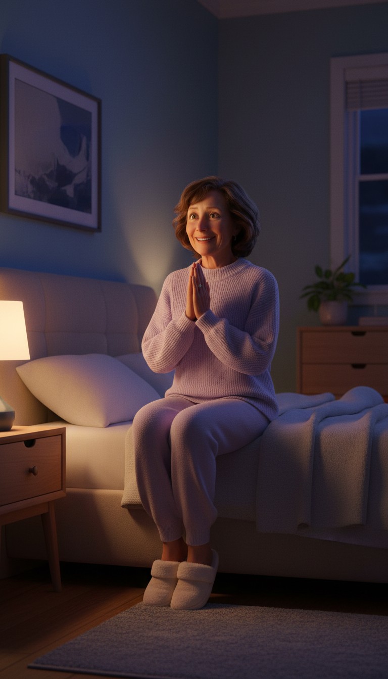 A Prayerful Woman Standing Strong for Her Home