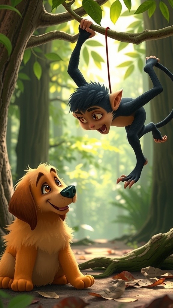 कुत्ता और बंदर की कहानी