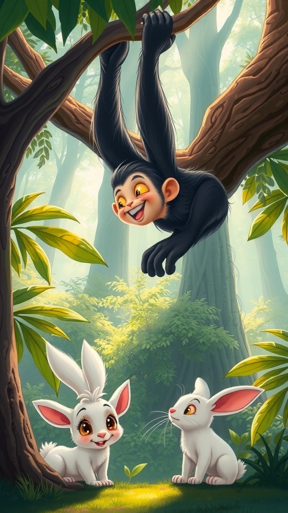 बंदर और खरगोश की जंगली कहानी
