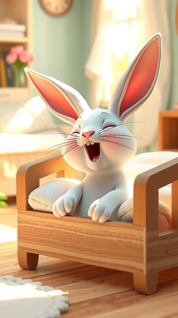 PIP the Fluffy Bunny's Cozy Morning