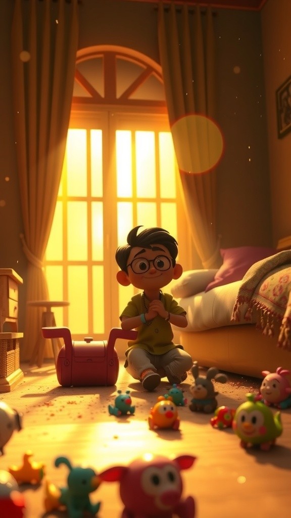 गोलू और आत्तु का खेल: सुबह की खुशियों का पल