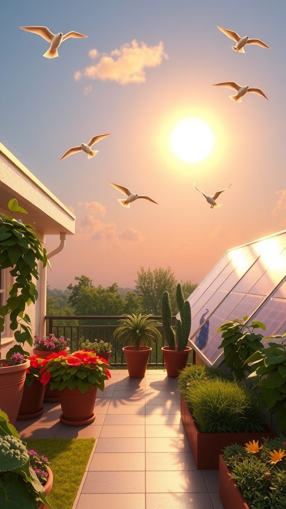 Sunny Family Garden: A Terrace of Organic Vegetables
