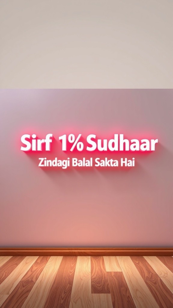 Sirf 1% Sudhaar Se Badal Aayegi Zindagi