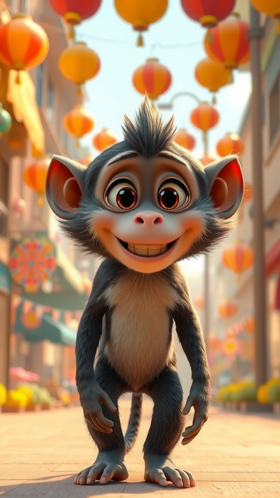 Birthday Joy: A Celebration with Baby Monkey