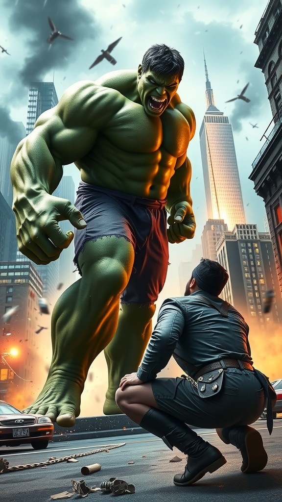 Epic Showdown: Spider-Man vs Hulk in New York