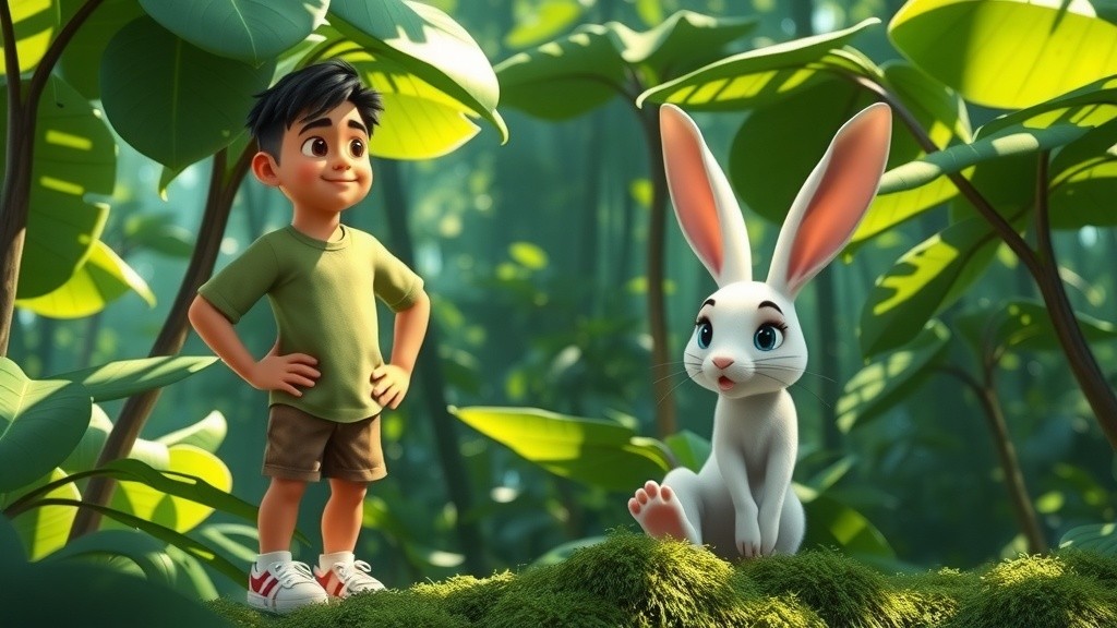 The Greedy Lion and the Clever Rabbit