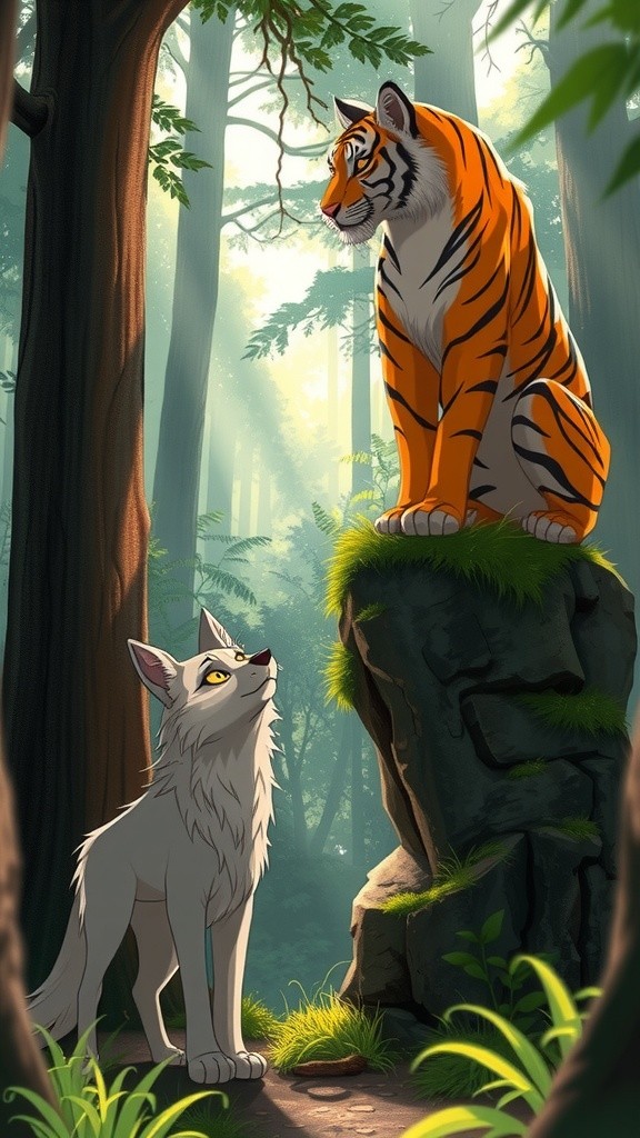 भेड़िये की टाइगर से मुलाकात