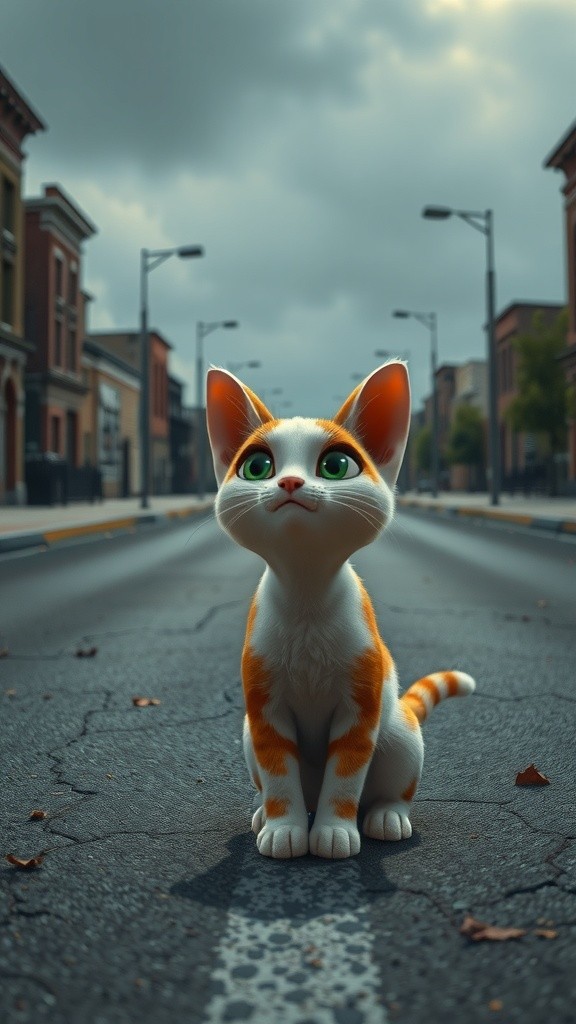 बिल्ली और लाल गेंद की दोस्ती