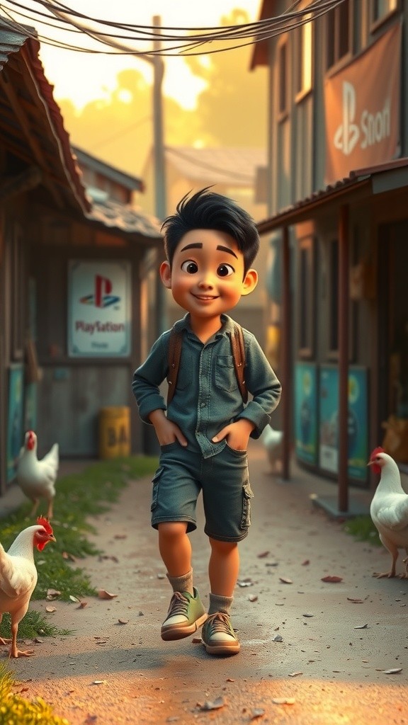 Anak Desa Beli PS1 Setelah Menabung