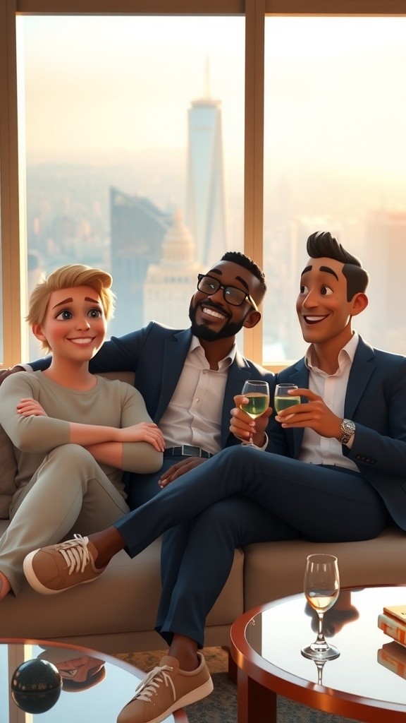 3D Pixar Style: Adventures of Three Rich Boys