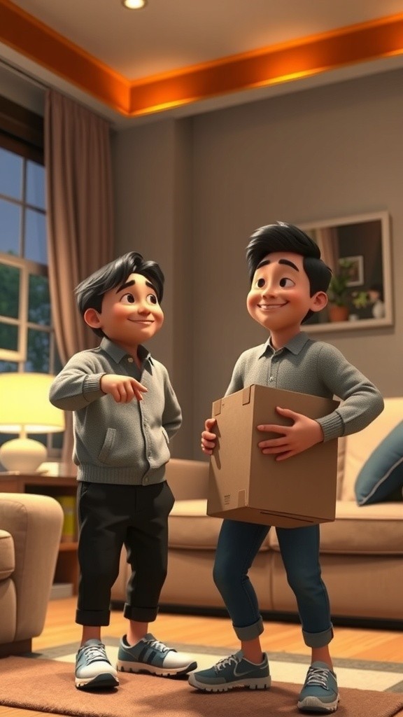 Bapak dan Kardus Bekas untuk PS5