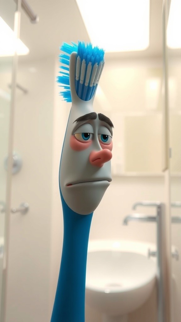 Frustrated Hygiene Tools: Toothbrush and Floss