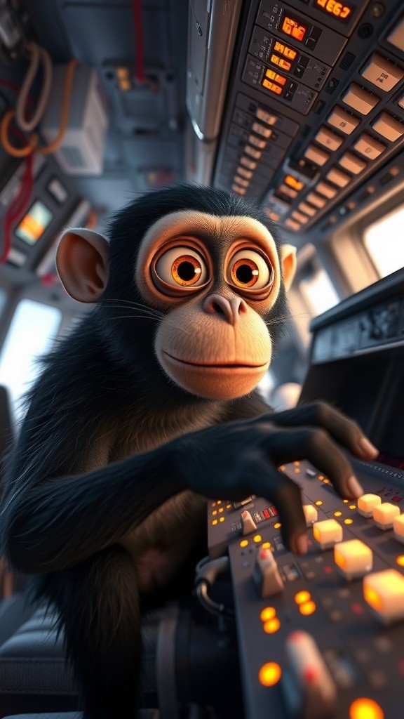 Monkey on a Plane