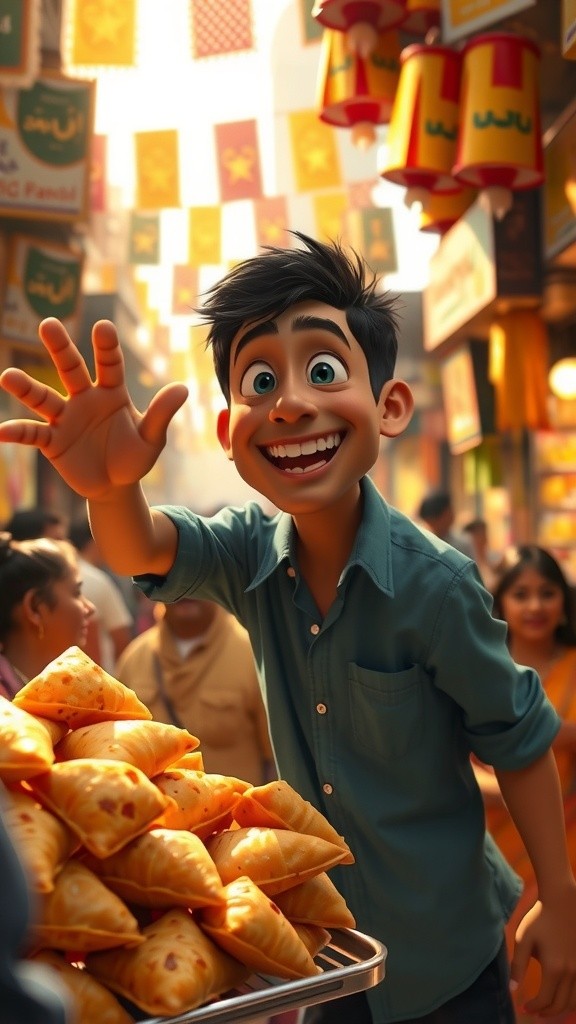 समोसा अट्रैक्टर मस्ती