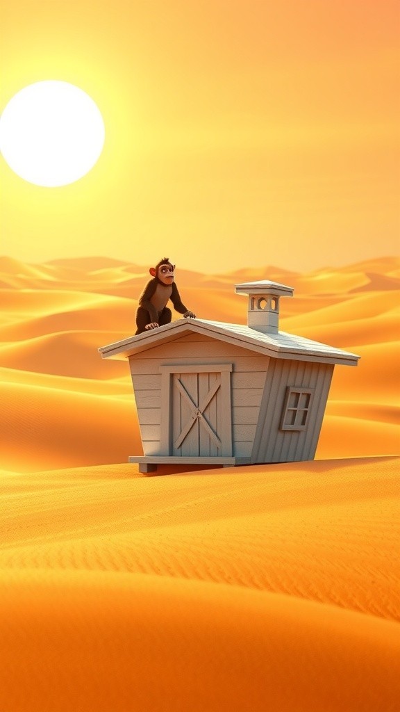 दादी और बंदर का बर्फ का घर