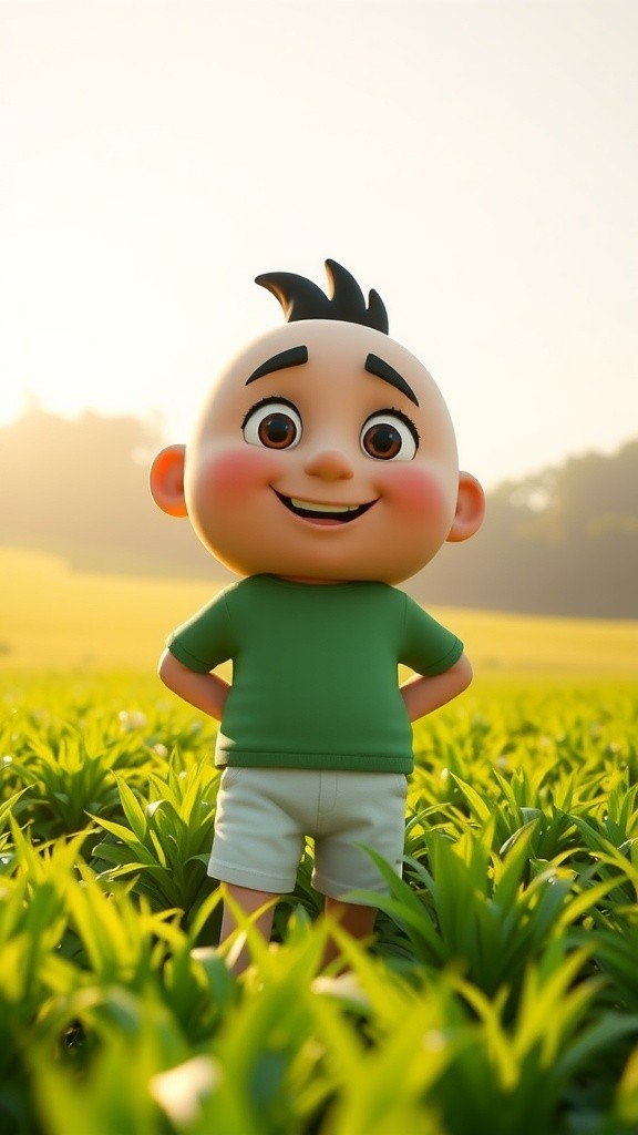 Whimsical Friendship in the Sunny Meadows