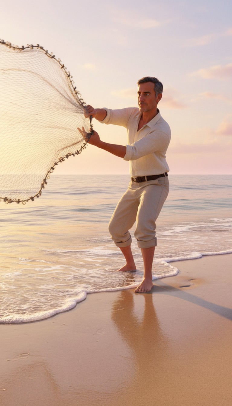 السمكة والصياد في 10 ثواني