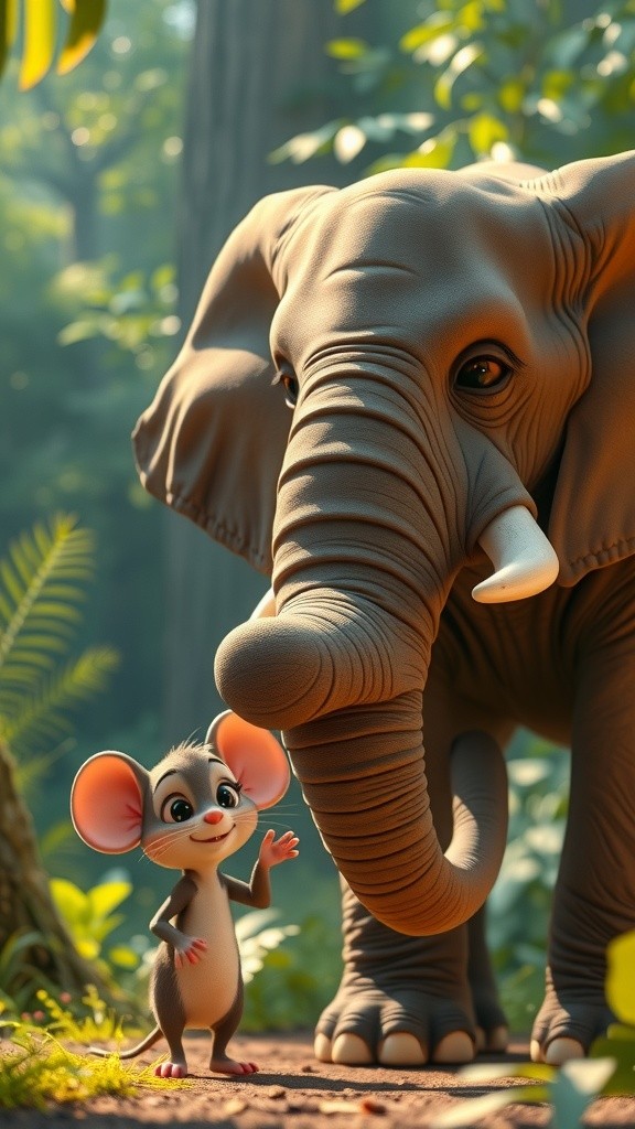 छोटू चूहा और गप्पू हाथी की दोस्ती (copy)