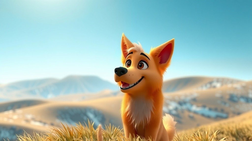 A Dog's Delight in the Snow of Manali