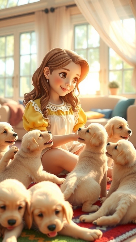 A Little Girl's Guide to Caring for Adorable Puppies