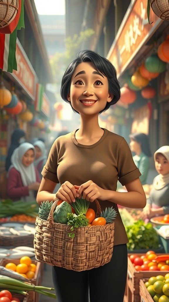 Nenek di Pasar Tradisional