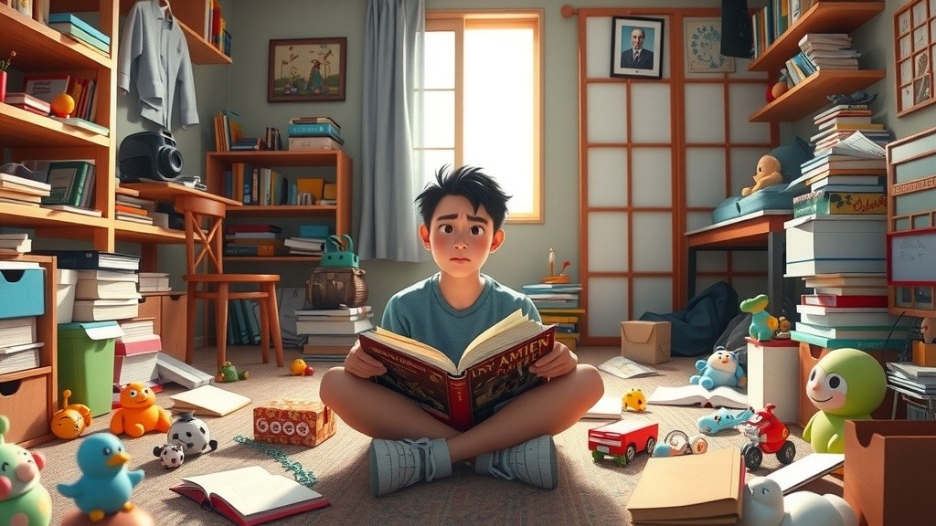 Nobita's Playful Banter with Doraemon