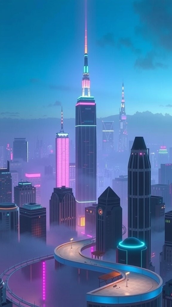 भविष्य के शहर की रात