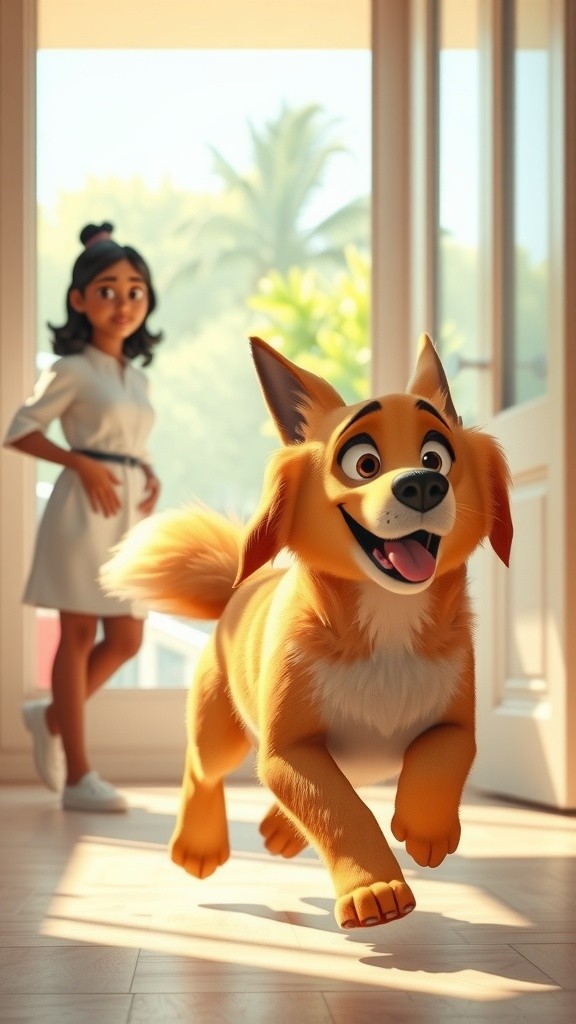 A Day in the Life of a Cute Golden Dog