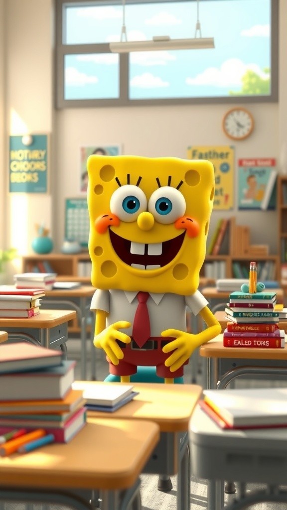 SpongeBob Loves English Class!