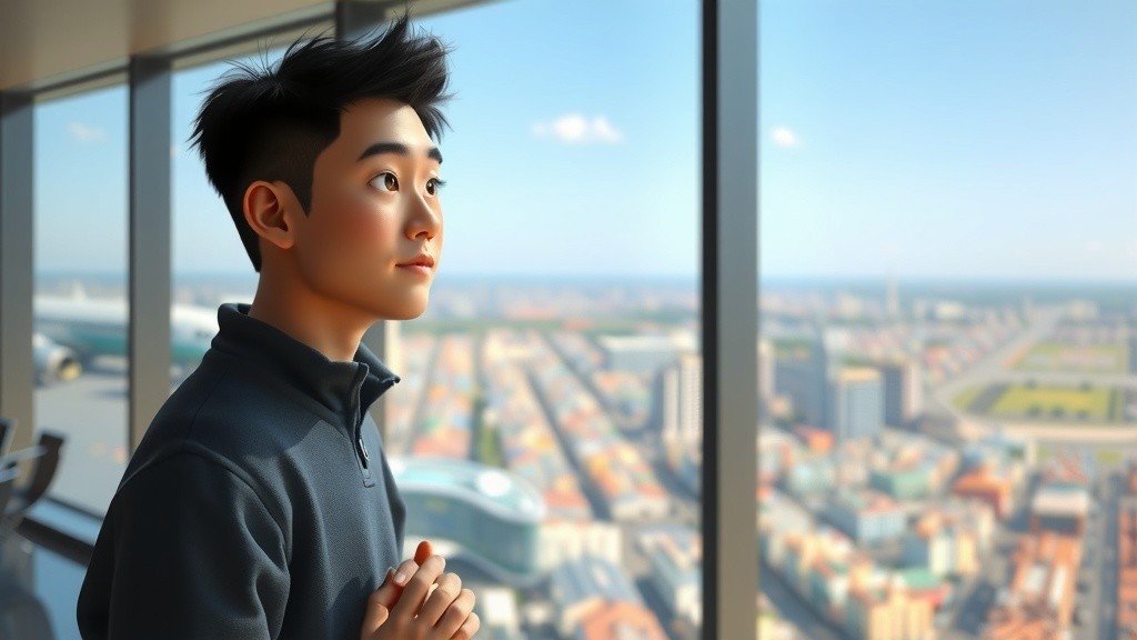 A Young Boy's Journey of Reflection