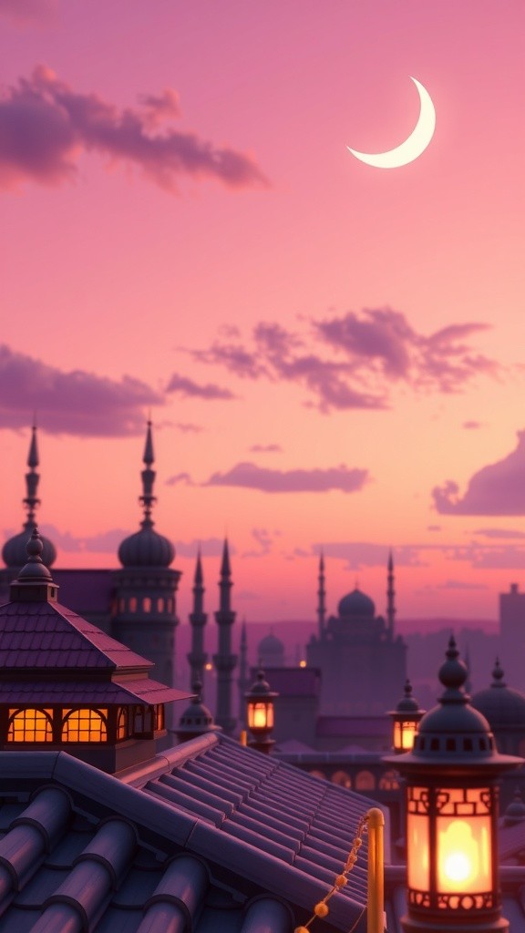 Ramadan Joy: Kids Welcoming the Crescent Moon