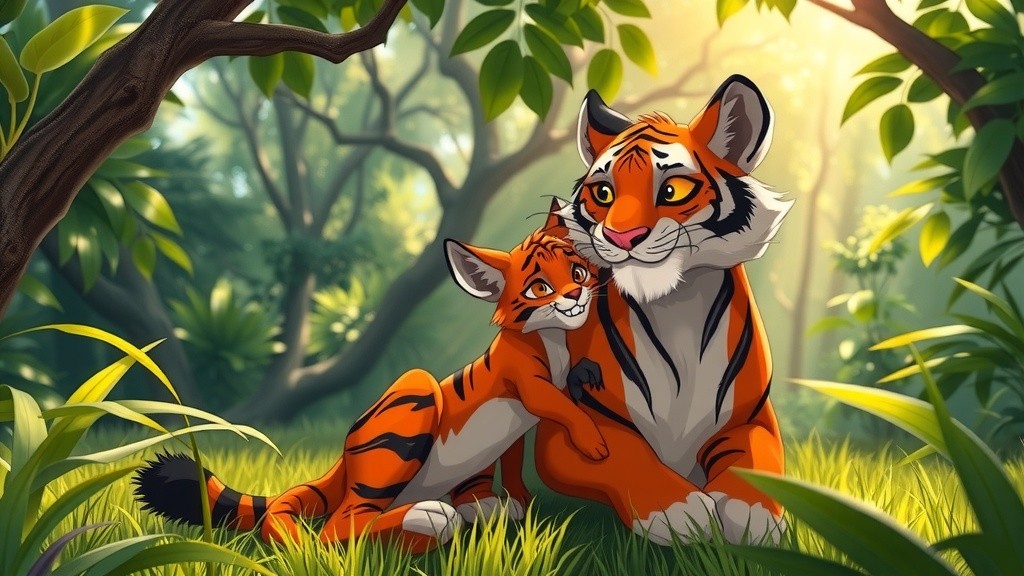 नन्हा बाघ और समझदार लोमड़ी