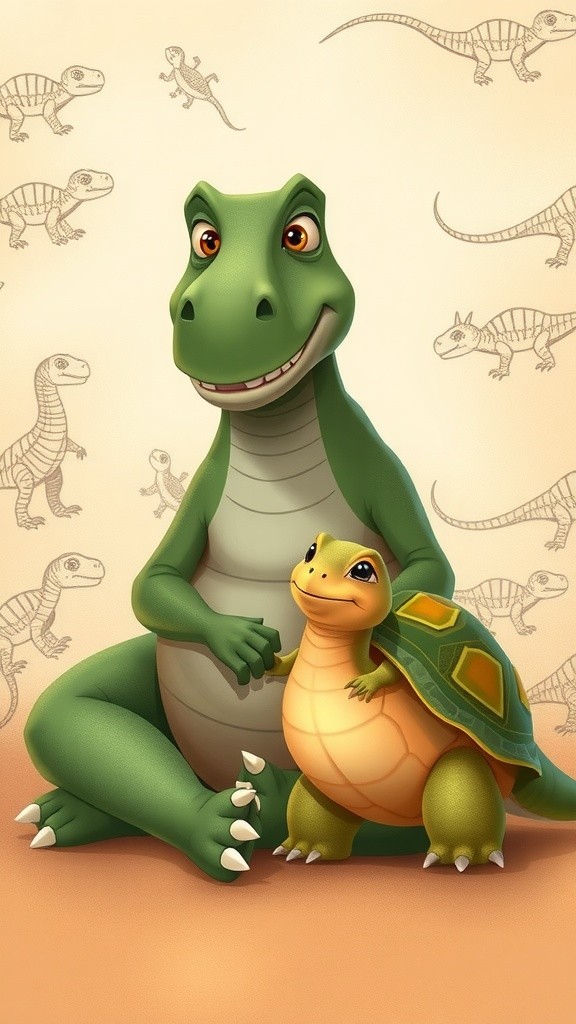 डायनासोर और छिपकली की दोस्ती