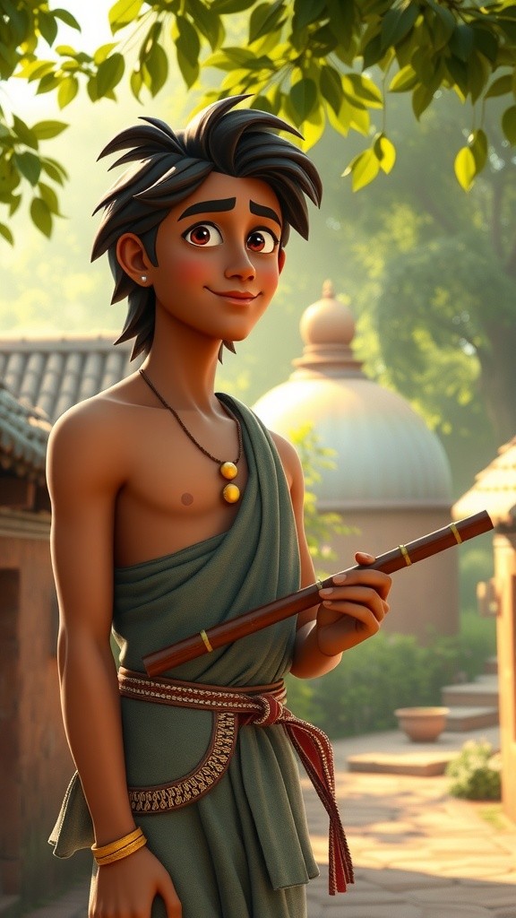 Krishna's Mischievous Butter Adventure