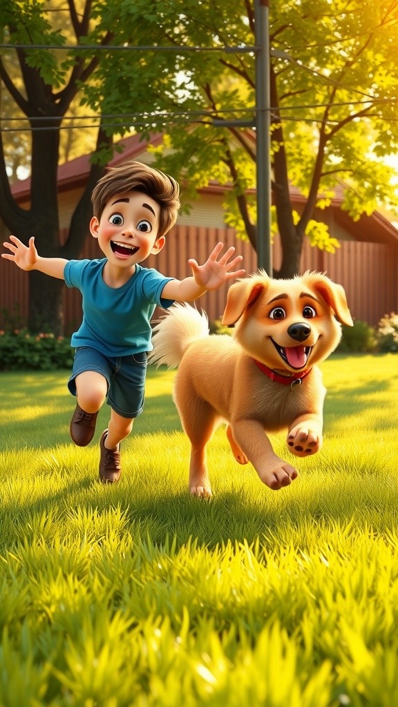 A Curious Adventure Turns Risky: Leo and Buddy's Backyard Encounter