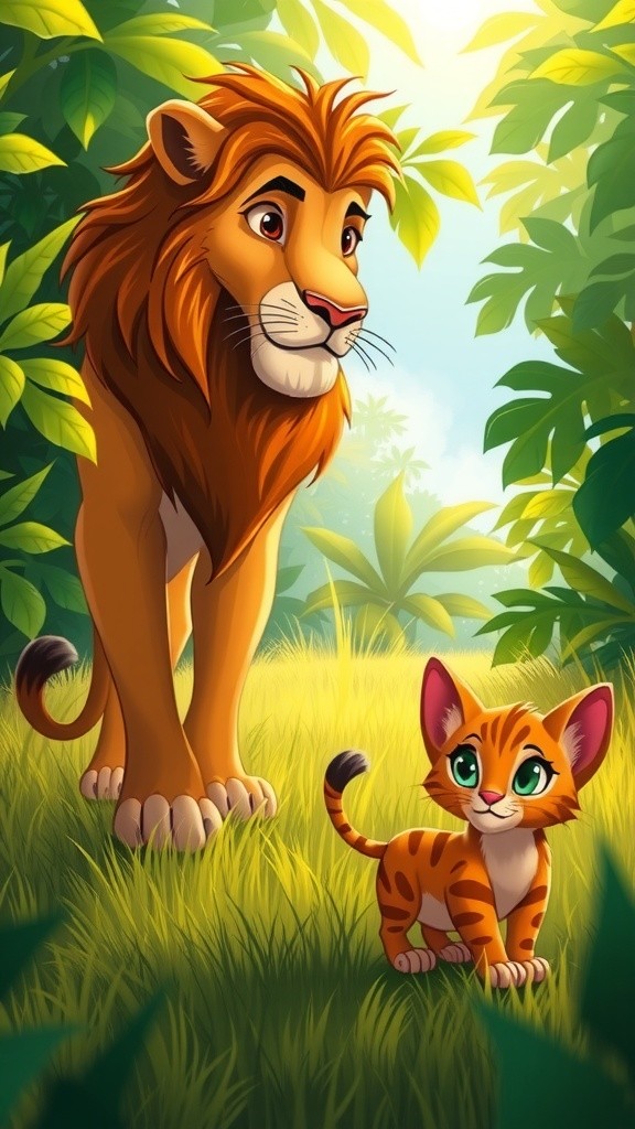 Cat vs Lion: Teamwork in the Jungle