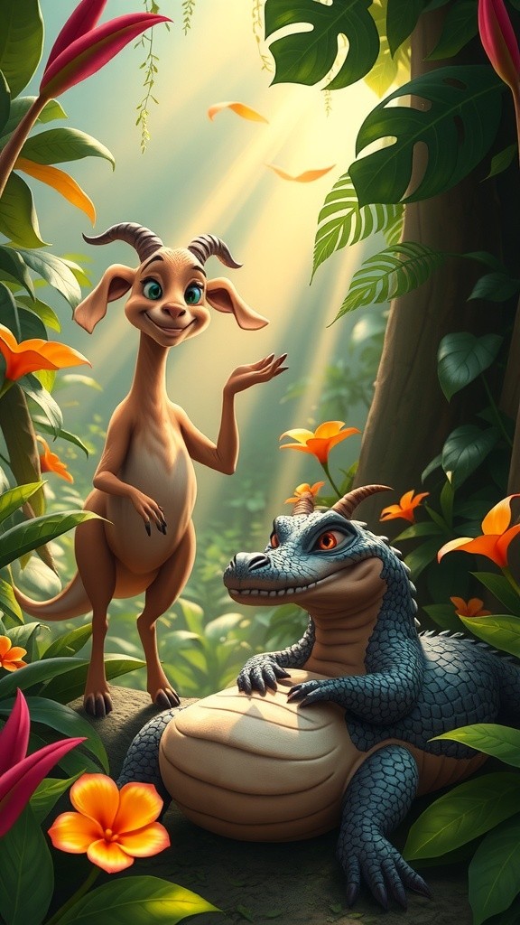 बकरी और मगरमच्छ की कहानी