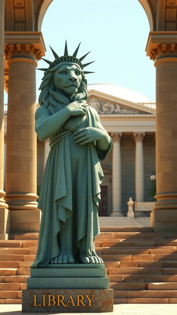 The Enchanted Roar of the Stone Lion